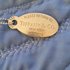 Authentic Tiffany&co tag necklace